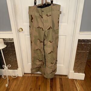 Military Extended Cold Weather Trousers Goretex Mens Large Regular Desert Large